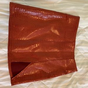 Shein snakeskin skirt